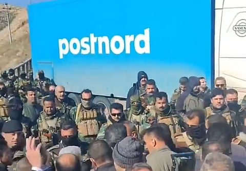 Därför är PostNords lastbil i Kurdistan