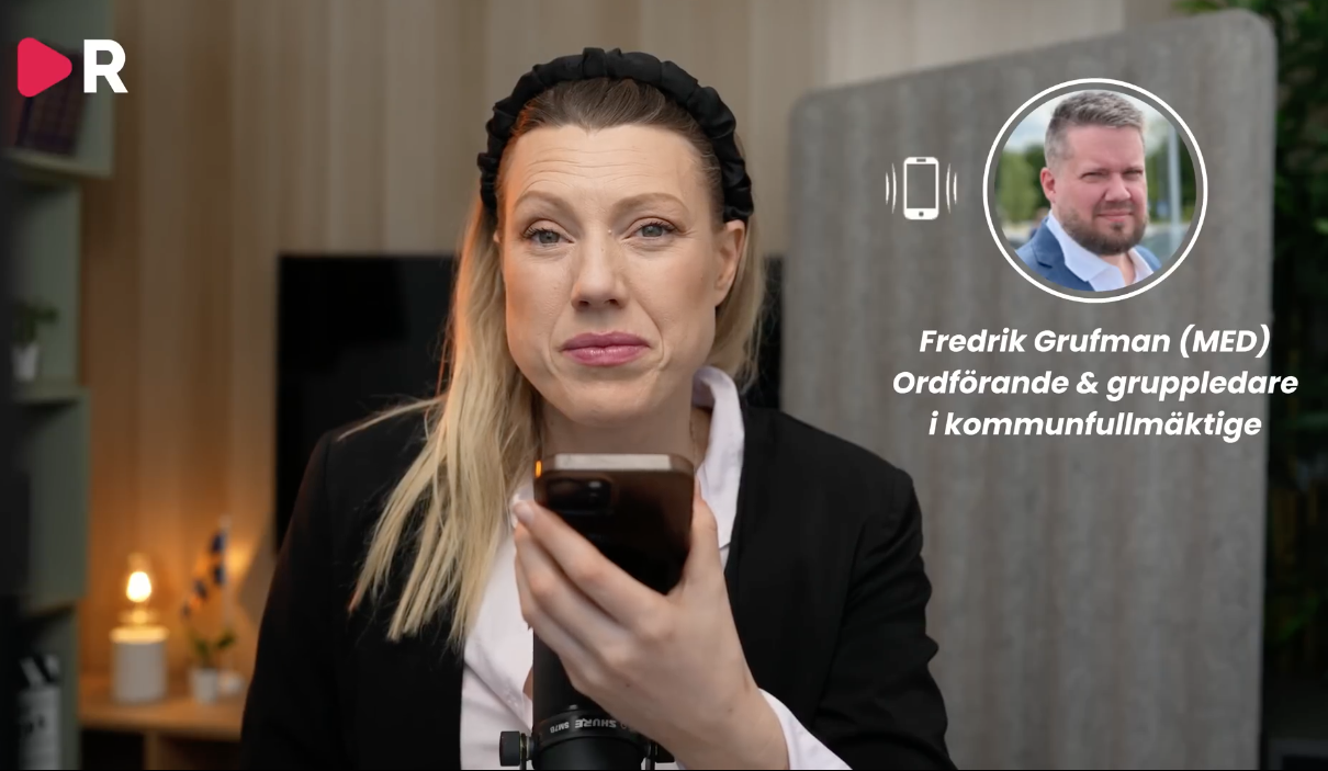 Isabelle Eriksson intervjuar Fredrik Grufman (MED) på Riks Youtubekanal