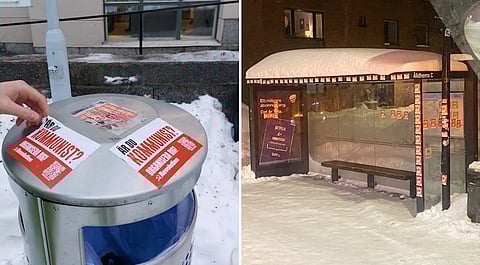 Kommunister i Umeå satte upp massor av klistermärken – sanering kostade 40 000 kronor