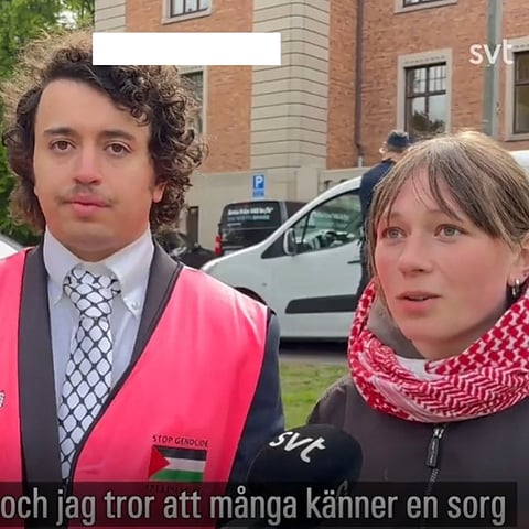Palestinaaktivisterna i Göteborg| Foto: SVT