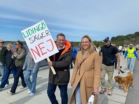 Daniel Källenfors (M) gör debut som demonstrant.