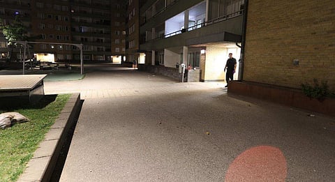 Polisen utreder ett bombdåd i Rosengård, Malmö (augusti 2024)