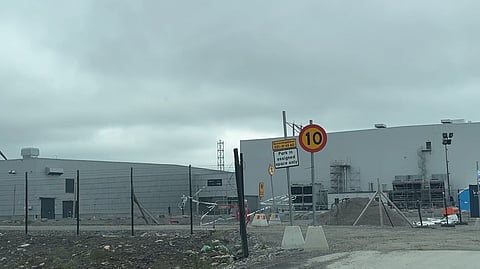 I dag påbörjas dräneringen av Northvolts DS2-byggnad.