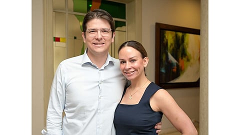 Miguel Uribe och hans fru