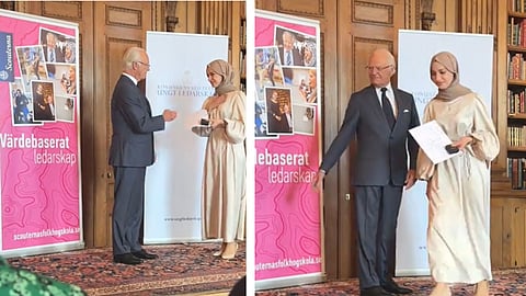 Kvinna avböjde handskakning med kungen – hälsade enligt muslimsk sed