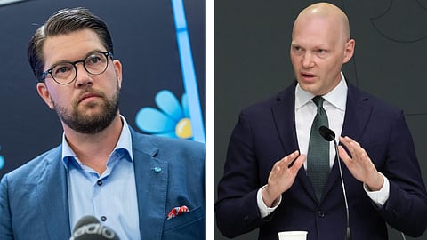 Storbråket mellan Åkesson (SD) och Wykman (M) "Moderaterna inget att skryta med"