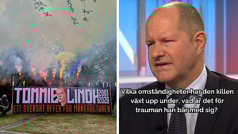 Aktivklubb Sverige (t.v.) tidigare rikspolischef Dan Eliasson (S) (t.h.)