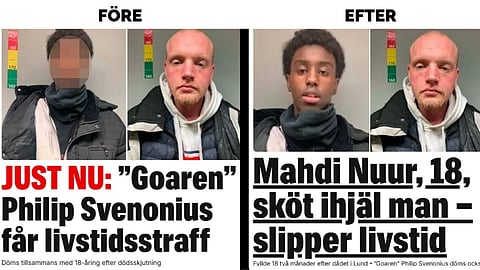 Två döms för mord – massmedia pixlar den som avlossade skotten