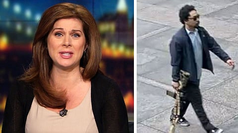 Erin Burnett (t.v.) och Shane Tamura (t.h.)