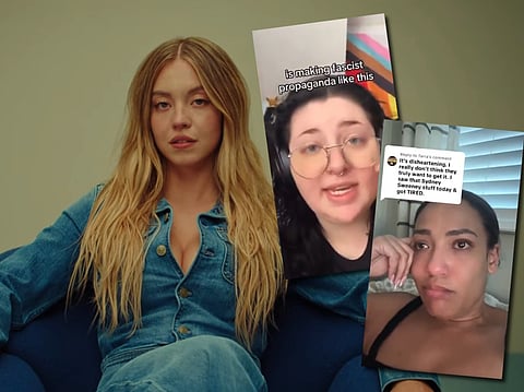 Skådespelerskan Sydney Sweeney upprör liberala kvinnor på internet.