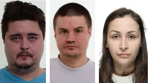 Jonathan Johansson-Kangas, Emanuel Mathisen och Chaina Lundgren.