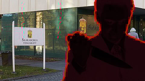 Relationsvåld mot kvinna i Götene – hotade med att skära av halsen