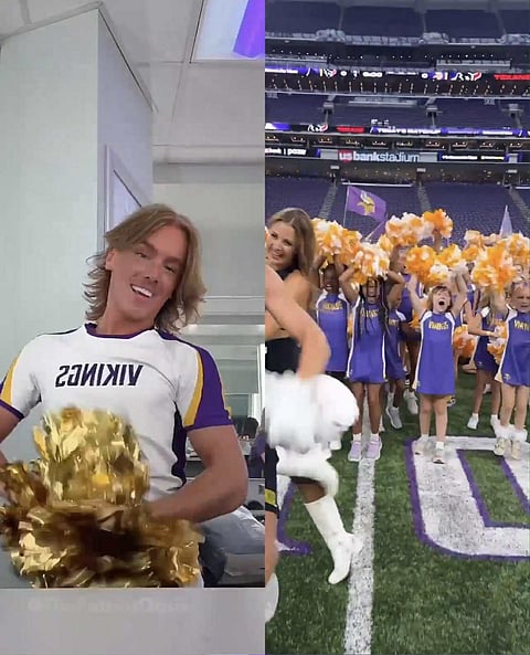 Minnesota Vikings möter kritik för manliga cheerleaders  