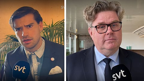 Daniel Vencu Velasquez Castro (S) och Gunnar Strömmer (M)