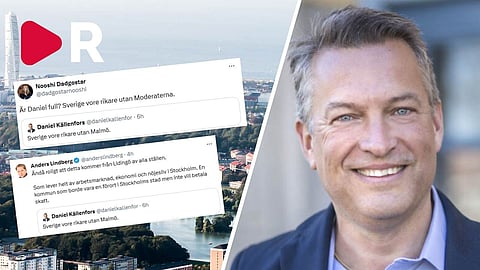 Vänsterpartiet rasar mot M-toppen Daniel Källenfors efter Malmökritiken: Är du full?