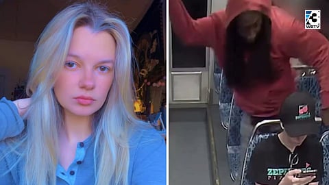 Iryna Zarutska till vänster