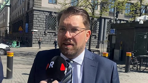 Jimmie Åkesson (SD) lade på tisdagskvällen ut ett långt inlägg på X om Palestinaaktivisternas beteende.