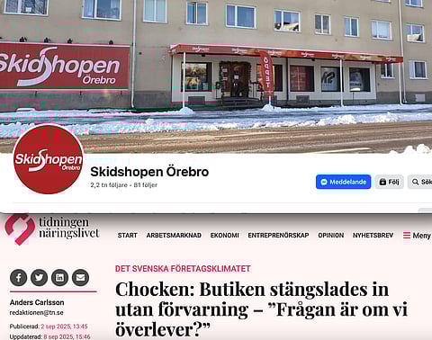 Till en av Sveriges få butiker specialiserade på alpin skidåkning – Skidshopenm i Örebro – kommer de flesta kunderna med bil, något som nu blir nästintill omöjligt när kommunen för andra säsongen i rad snör av butiken från gatan.