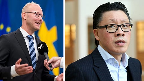 Ludvig Aspling (SD) och Tobias Hübinette | Foto: SPA // Wikipedia Commons