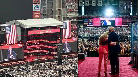 Björn Norström var på plats på State Farm Stadium på Charlie Kirks minnesceremoni natten mot måndag.