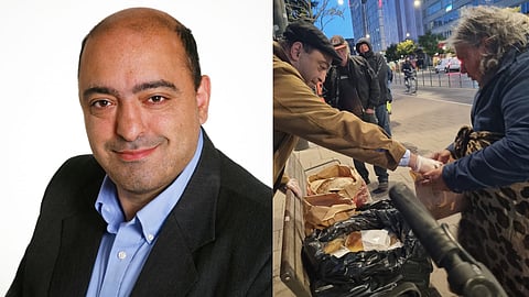 Nima Gholam Ali Pour (SD) i ideellt arbete för hemlösa: "Lägre skatter och mer medkänsla"