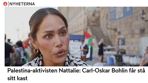 Palestinaaktivisten Nattalie Ström Bunpuckdee
