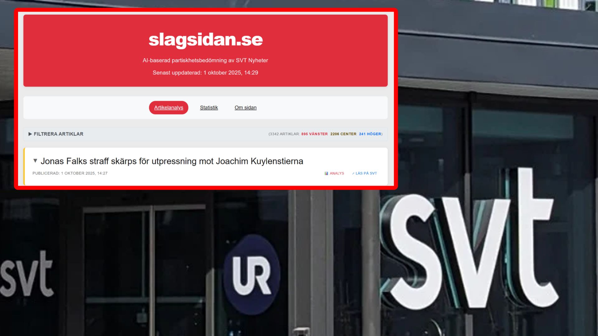 AI-projektet som visar SVT:s slagsida: ”Kritik mot SVT avfärdas ofta som tyckande”