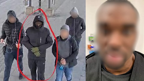 22-åringen, markerad i rött