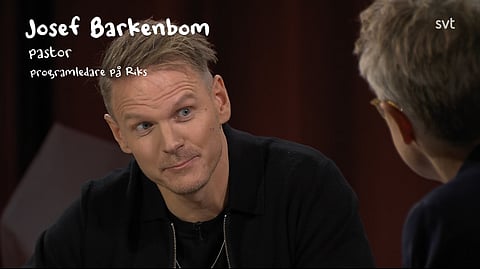 Josef Barkenbom var gäst i SVT:s "Skavlan & Sverige" i fredags.