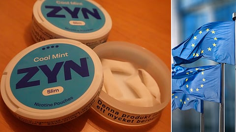 Vitt snus av sorten ZYN Cool Mint.