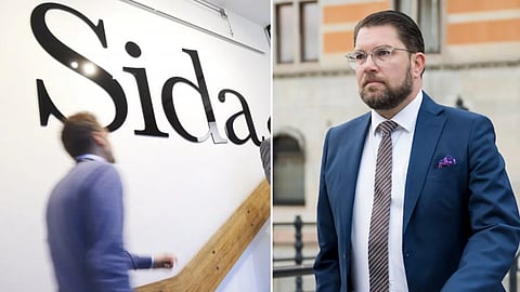 Jimmie Åkesson (SD) riktar skarp kritik mot biståndsmyndigheten Sida.
