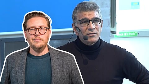 Carl Eos och Masoud "Integrationsprästen" Kamali.