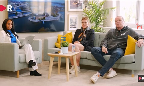 Bild från tidigare intervju med Sara Nilsson och Patrik Sjöberg på Dumpen i Riks TV.