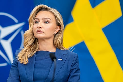 Kristdemokraternas partiledare Ebba Busch. 