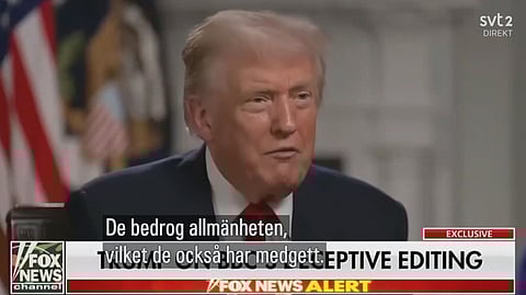 President Trumps fulklippta tal togs upp i SVT:s "Agenda" på söndagen.