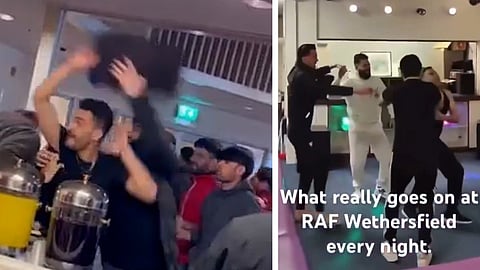 Migranter festar och slåss på Storbritanniens största asylboende