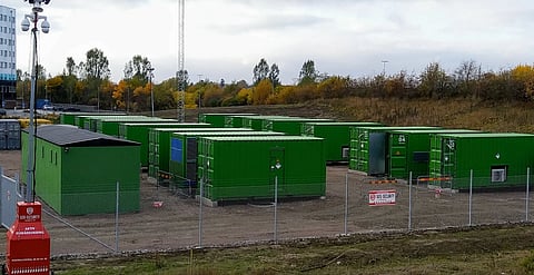 Batterilager i Uppsala.