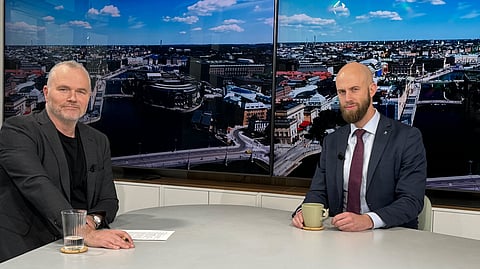 Carl-Oskar Bohlin, minister för civilt försvar (M), gästade Riks på tisdagen, där han intervjuades av Richard Sörman.
