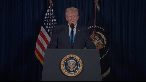 President Trump höll tal till nationen sent onsdag kväll, amerikansk tid.