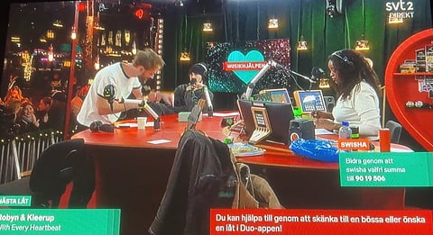 President Trumps migrationspolitik togs upp i Musikhjälpen. Nu svarar SR.