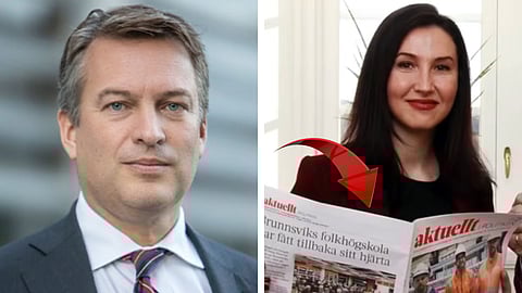 Daniel Källenfors (M) Aida Hadžialić (S). 