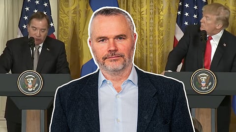 Tidigare statsminister Stefan Löfven (S) och USA:s president Donald Trump