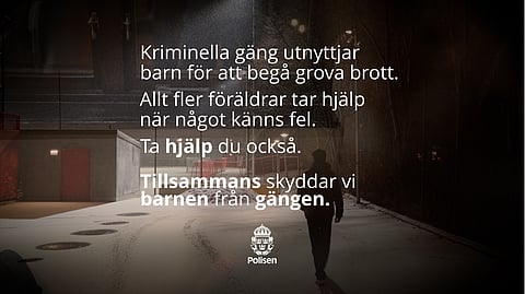 Bild från polisens kommande sociala mediekampanj.