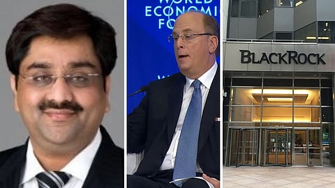 Bankim Brahmbhatt och Larry Fink, vd för Blackrock.