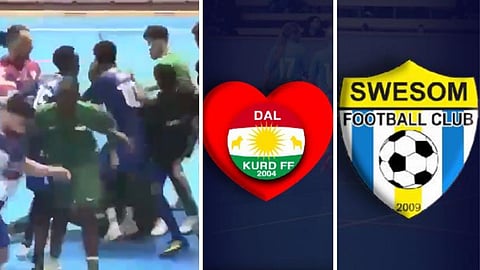 Video: Storbråk under fotbollsfinal