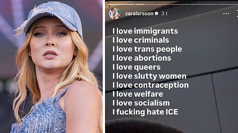 Zara Larssons angrepp mot Tidö