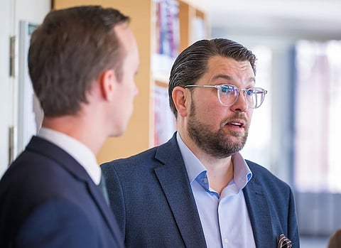 Sverigedemokraternas partiledare Jimmie Åkesson.