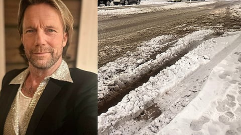 Stefan Klingborg, boende i Stockholms innerstad, riktar kritik mot kommunens snöröjning. 