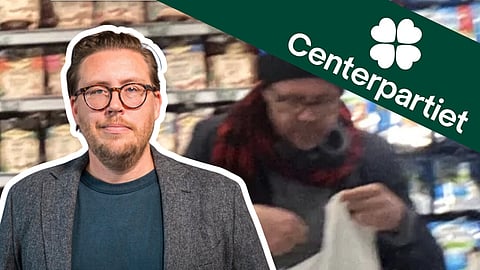 Den första bilden på Fredrick Federley efter att pedofilskandalen uppdagades var när han köpte djurfoder i köpcentret Bromma Blocks i Stockholm.