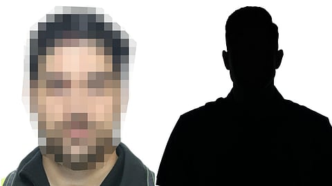 Den 28-årige gärningsmannen till vänster.